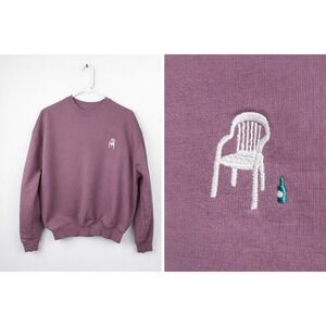 Stanley Stella Organic Cotton Crewneck Sweatshirt XXS Kaffa Coffee Bottle Chair